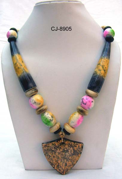 Horn Necklace (CJ-8905), Style : Funky