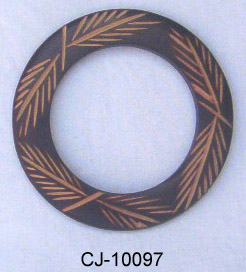 Wooden Bangle Antique (CJ-10097), Color : Natural