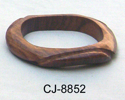 Wooden Bangle Antique (CJ-8852), Color : Natural