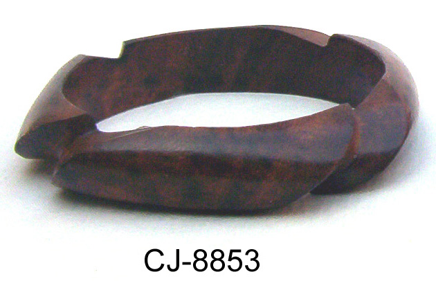 Wooden Bangle Antique (CJ-8853), Color : Natural