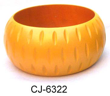 Wooden Bangle Coloured (CJ-6322)