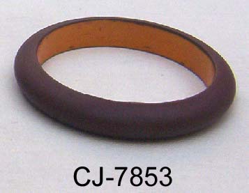 Wooden Bangle Coloured (CJ-7853), Color : Brown
