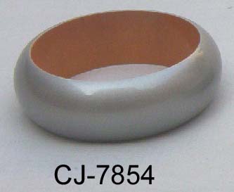 Wooden Bangle Coloured (CJ-7854), Color : Silver