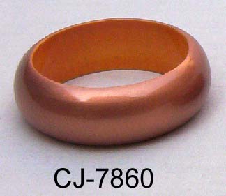 Wooden Bangle Coloured (CJ-7860), Color : Copper