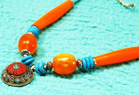 Fashion Pendants (orange Blue) Fp-03