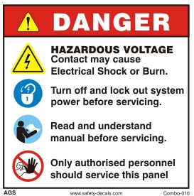 Printed Cotton Electrical Safety Signs, Feature : Acid Resistant