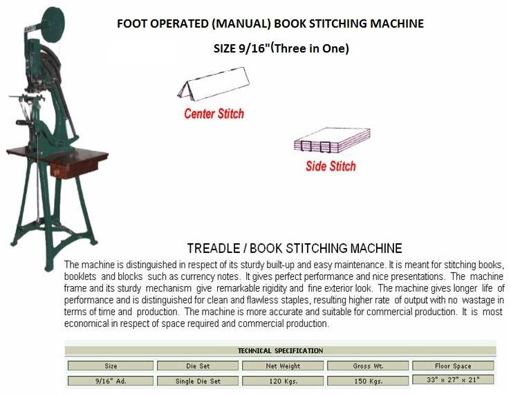 Manual Book Stitching Machine