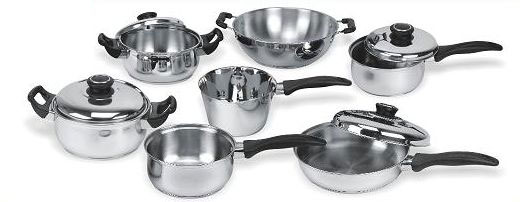 11pcs Stainless Steel Cookware Set