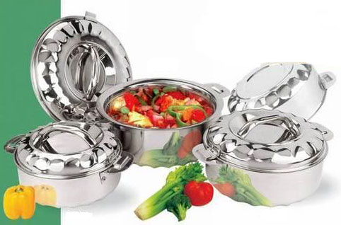 Stainless Steel Double Wall Casserole Set