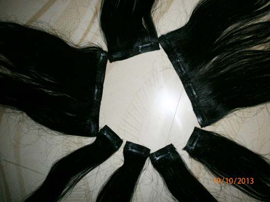 Straight Clip-in human hair extensions