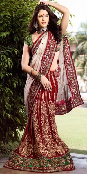 Gorgeous Wedding Lehenga Saree