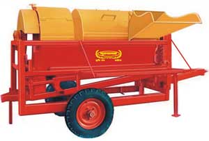 Semi Automatic Paddy Multicrop Thresher, for Agriculture Use, Color : Red, Yellow