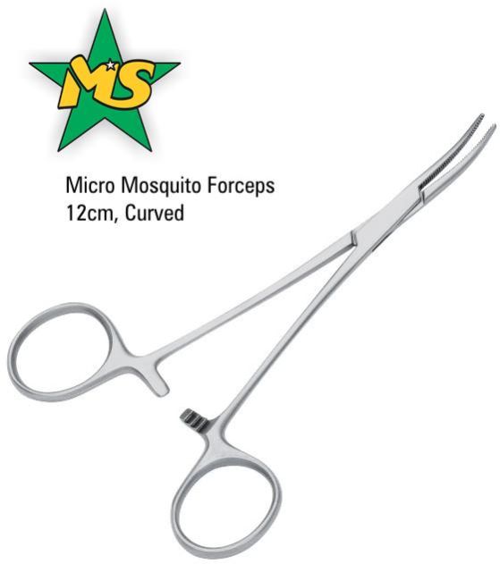 Micro Mosquito Forceps 12cm Curved