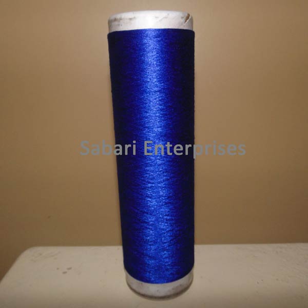 Dyed polyester yarn