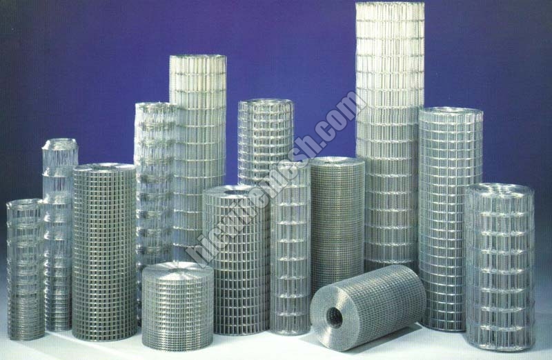 Metal Welded Wire Mesh, for Industrial, Color : Metallic