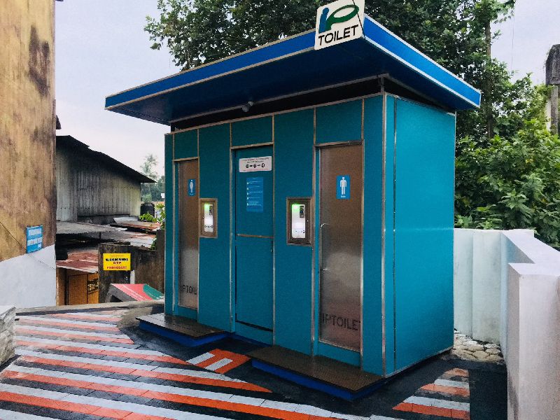 self cleaning public toilets