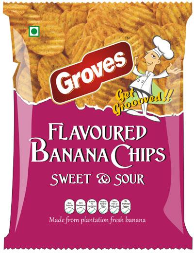Flavored Banana chips - Sweet & Sour