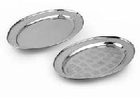 Stainless Steel Oval Tray, for Serving, Feature : Durable, Good Quality, Great Strength