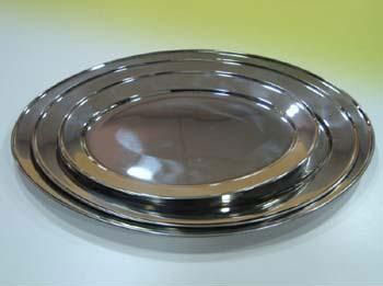 Steel Oval Tray, for Serving, Feature : Durable, Good Quality, Great Strength