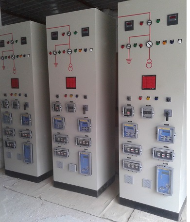 33KV Control Relay Panel, Color : GREY-RAL-7032