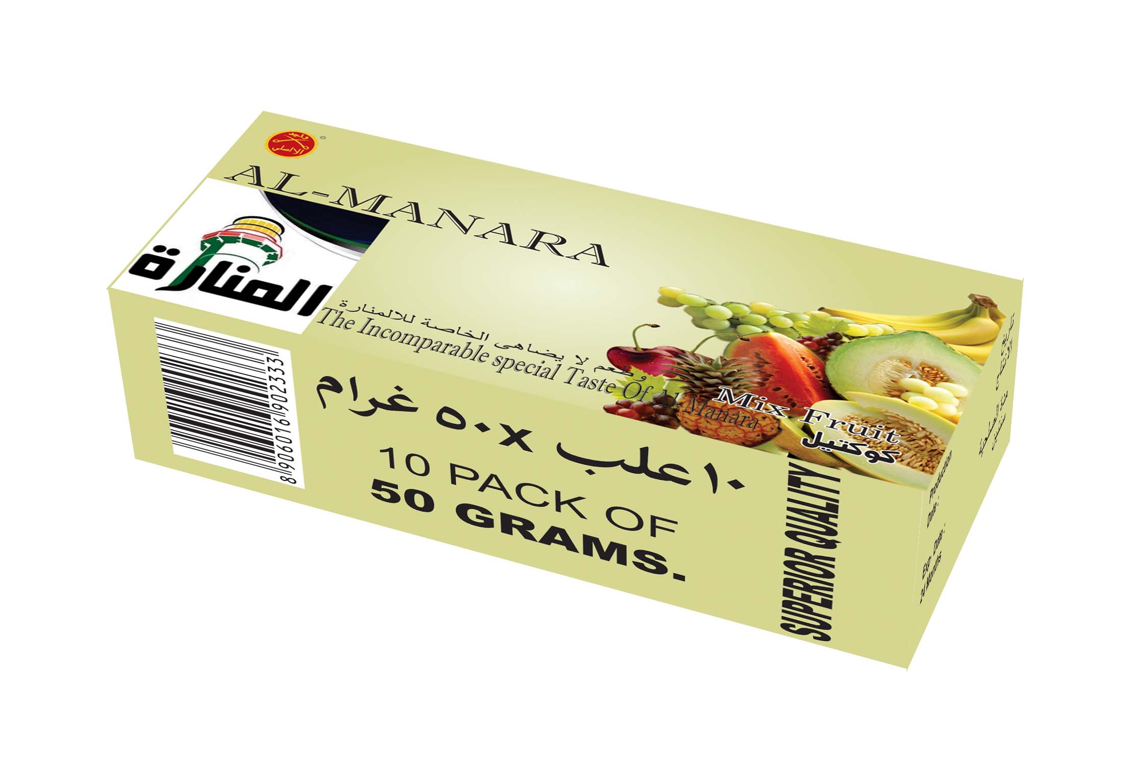 Buy Al Manara Flavoured Shisha Hookah Tobacco, Mix Fruits Flavour from