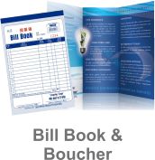 Bill book printing services