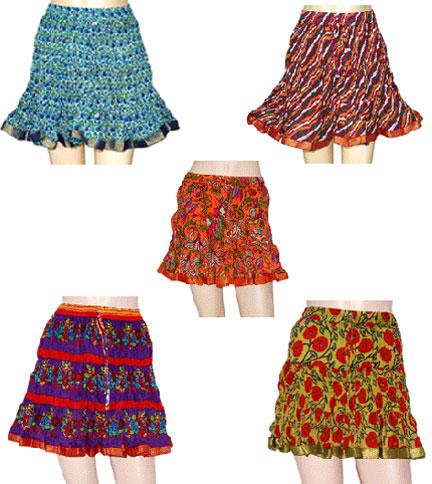 Cotton Mini Skirts