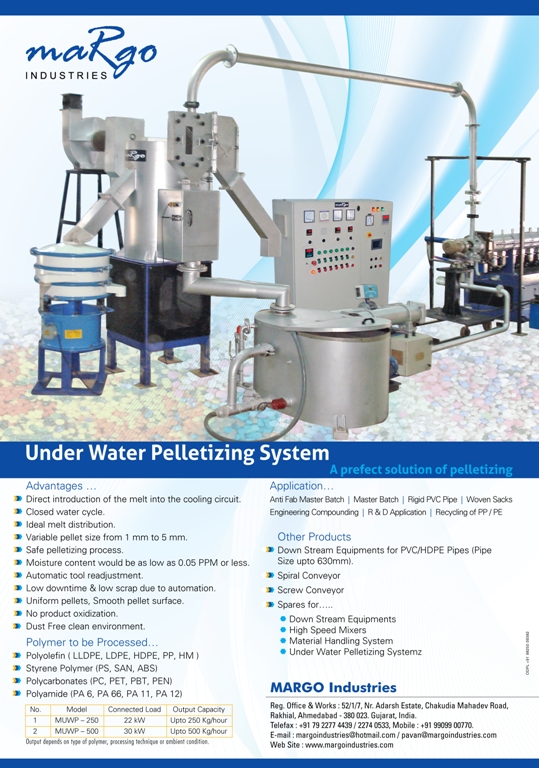 Under Water Pelletizing System