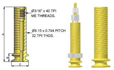Moulded French Brass Tube Valve