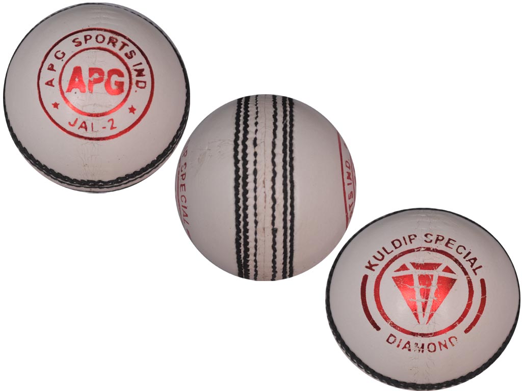 White Leather Cricket Ball