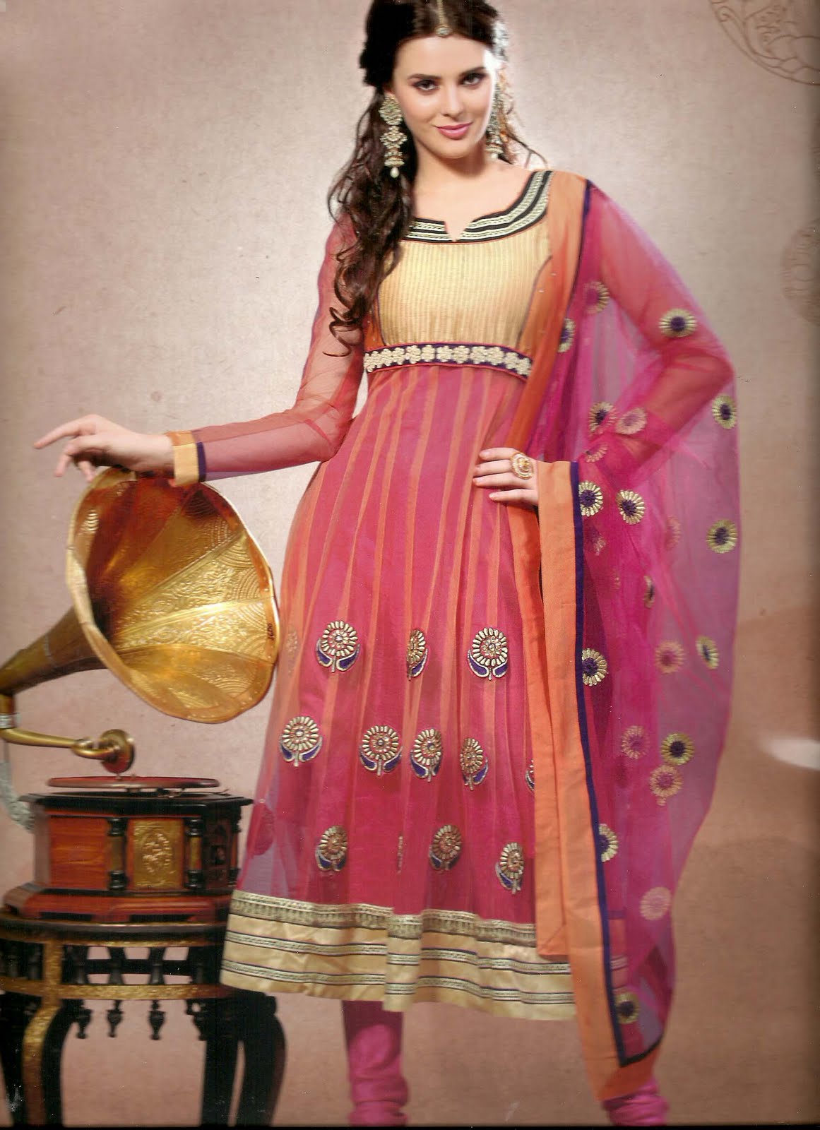 Anarkali Designer Georgette Salwar Kameez Dress Materials