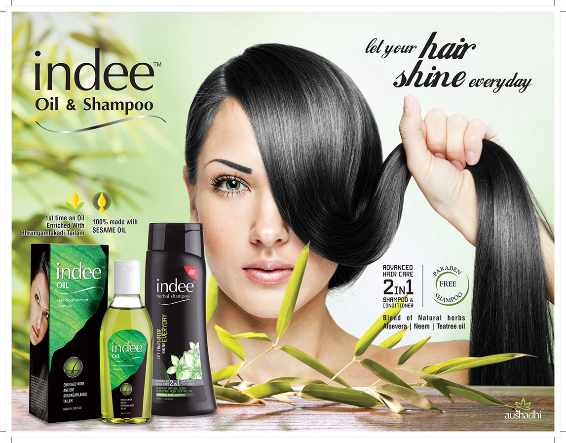 Indee hair oil with base of sesame oil