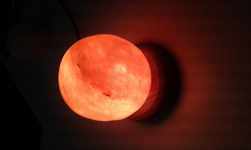salt lamp globe shape