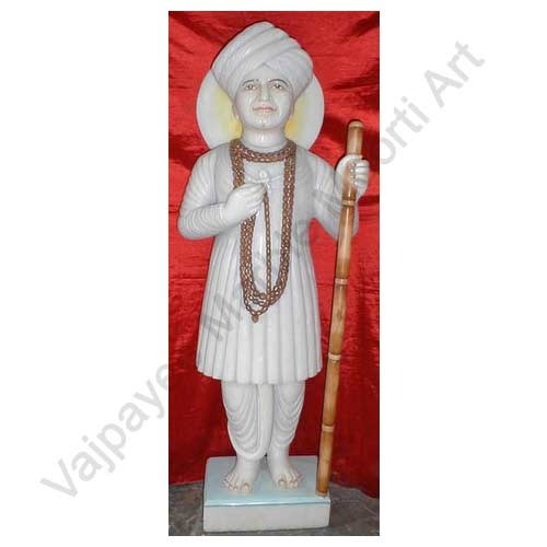 Marble Jalaram Bapa Statue, Packaging Type : Wooden Box / Iron Box