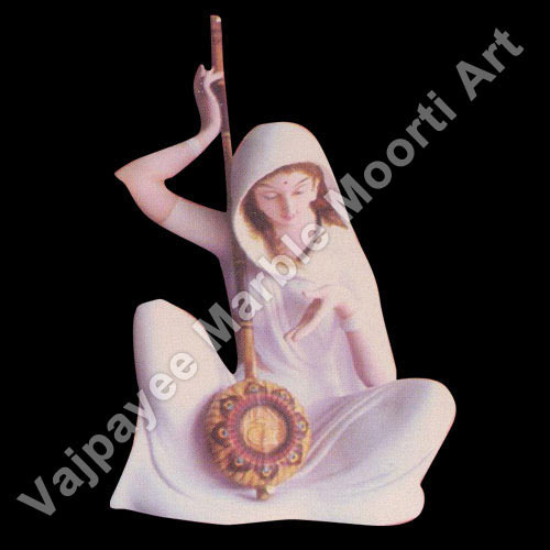 Marble Meera Bai Statue