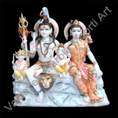 Marble Shiv Parivar Statues