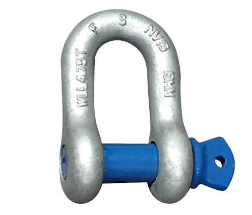 Steel D Shackle, for Hardware, Lashing, Lifting, Surface Treatment : Powder Coated, Painted, Zinc