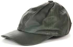 Walletsnbags Leather Black Cap