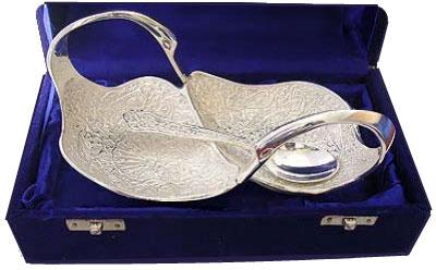 Duck Shape Silver Plated Bowl