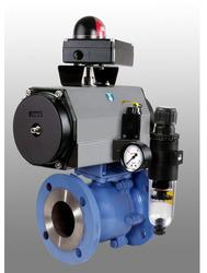 Pneumatic Actuated Ball Valve Flanged