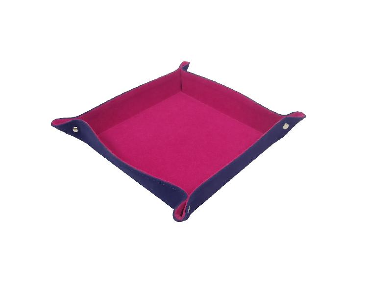 Essart PU Leather Multiple Accessories Tray-Blue:Pink