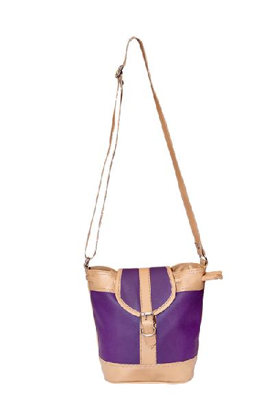 Essart PU Leather Women Sling Bag--71174-Purple