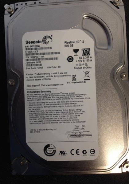 500gb Sata Seagate Hard Disk Drive by JB MICRO INC, hard disk drive