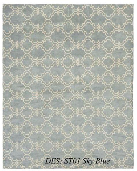 Hand Tufted Modern Tile Look Rugs
