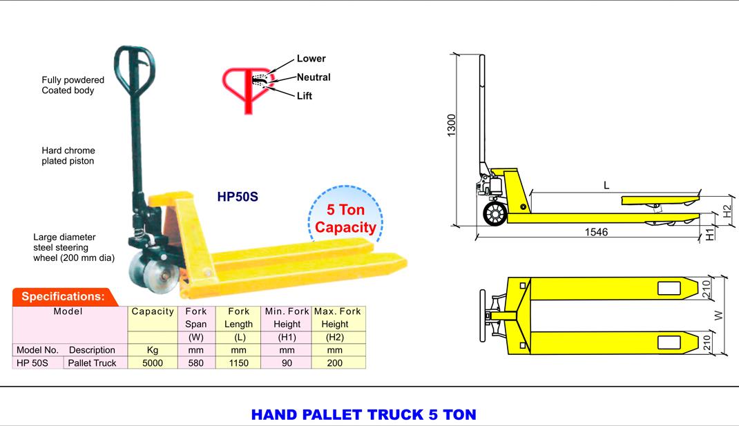 Hand Pallet Truck 5 Ton