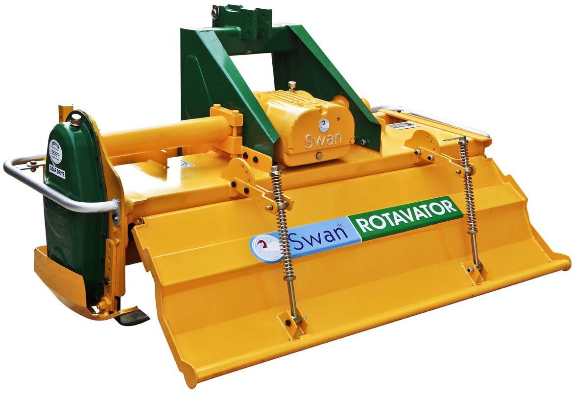 SWAN Hydraulic Semi Automatic Agricultural Rotavator, for Agriculture Use, Color : Yellow