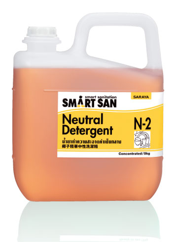 Smart San Neutral Detergent Conc. N-2, Color : Clear yellow