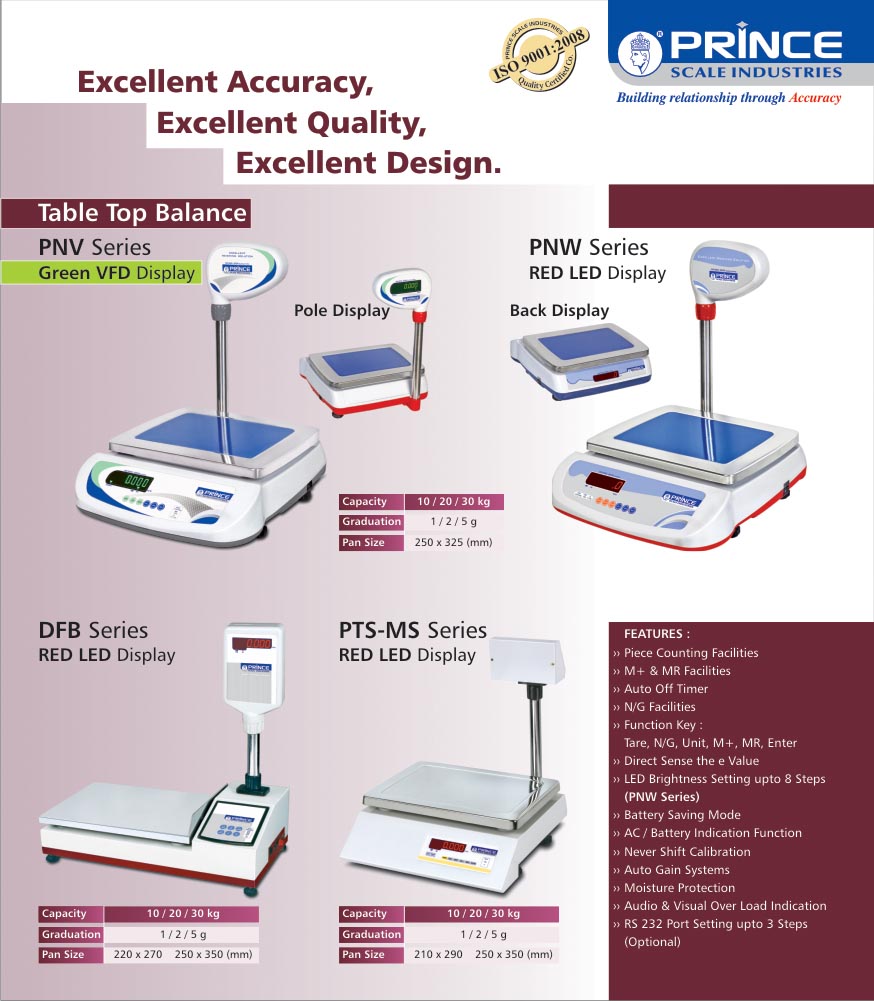 Table Top Weighing Scale