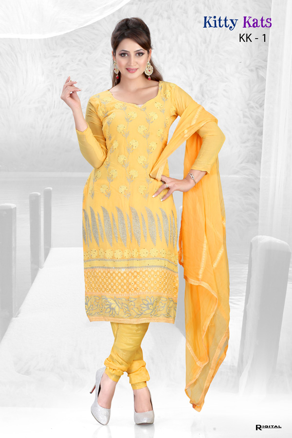 Fancy Georgette Embroidered Suits