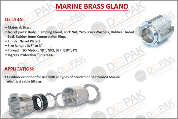 Marine Brass Cable Gland